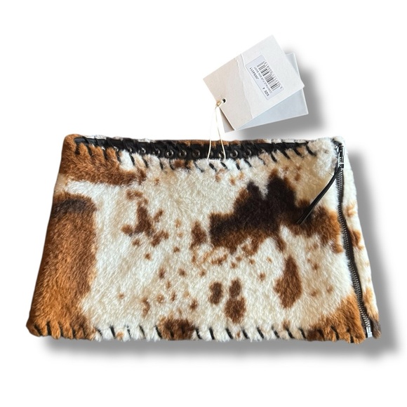 Jaded London Kena Whipstitch Cow Print Mini Skirt - Picture 1 of 3